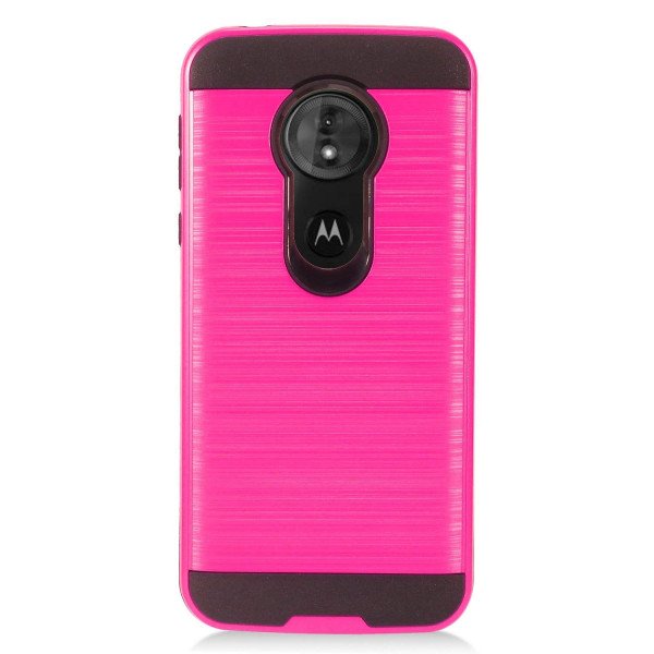 Wholesale Moto G6 Play / Moto G6 Forge (MOTO G Play 6th Gen) Armor Hybrid Case (Hot Pink)